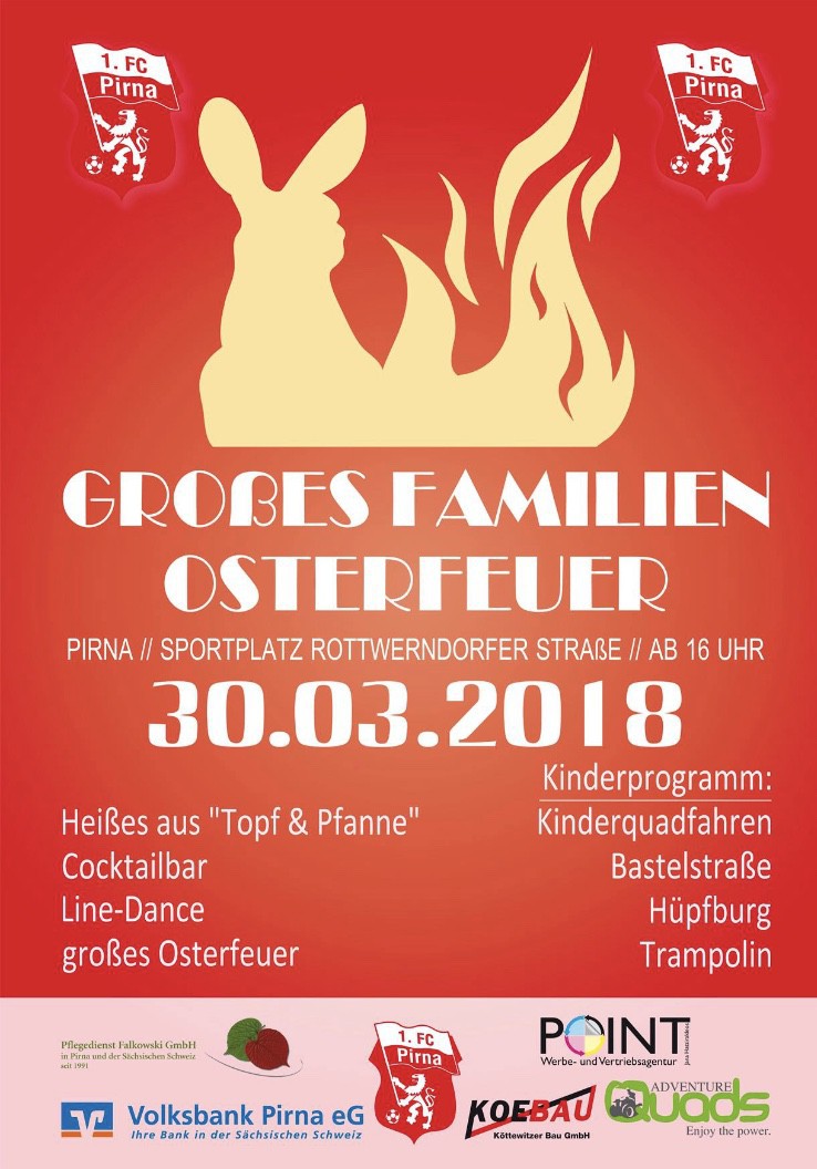 Großes Familien Osterfeuer // Karfreitag, 30.03.2018