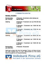 "Regieplan" für unser vereinseigenes Hallenturnier