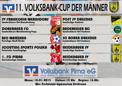 Volksbank Pirna Cup der Männer in Heidenau