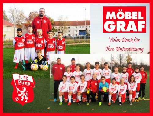 Der 1. FC Pirna sagt Dankeschön an MÖBEL GRAF Pirna