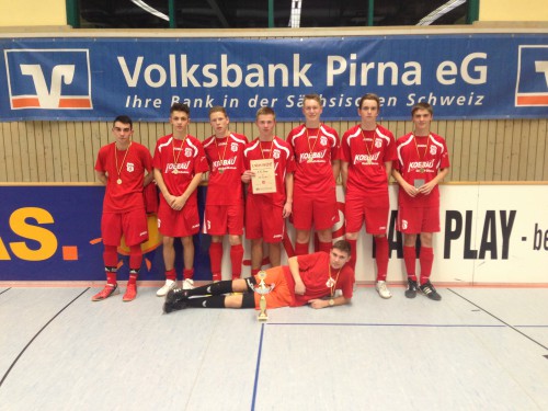 Unsere B-Jugend gewinnt den Junior Cup der Volksbank Pirna