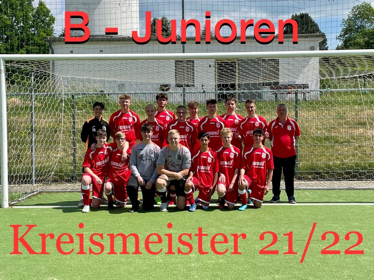 B - Junioren, sichert sich vorzeitig die Kreismeisterschaft 2021/2022