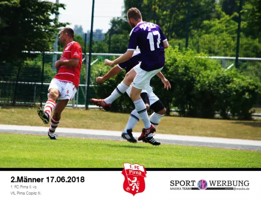 17.06.2018 1. FC Pirna II vs. VfL Pirna-Copitz 07 III